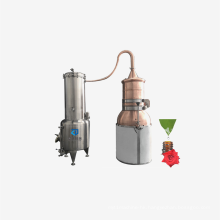 hydrolat still essential oil distiller Bulgaria Rose/Damask rose High efficiency purification machine  red copper for rose farm